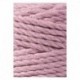 Bobbiny 3 Ply Makramé fonal 5 mm – Dusty pink (100 m)